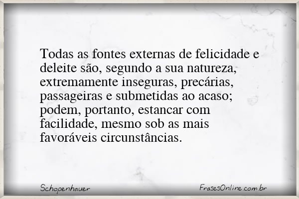 Frase de Schopenhauer