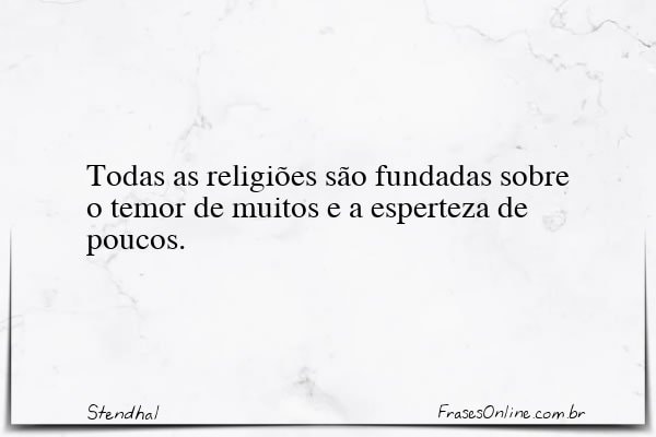 Frase de Stendhal