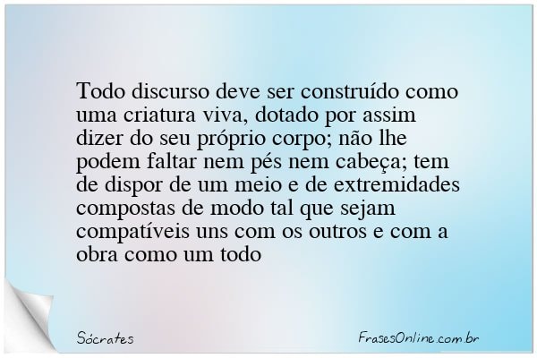 Frase de Sócrates