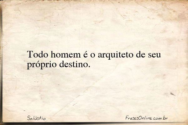 Frase de Salústio