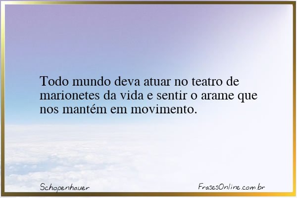 Frase de Schopenhauer
