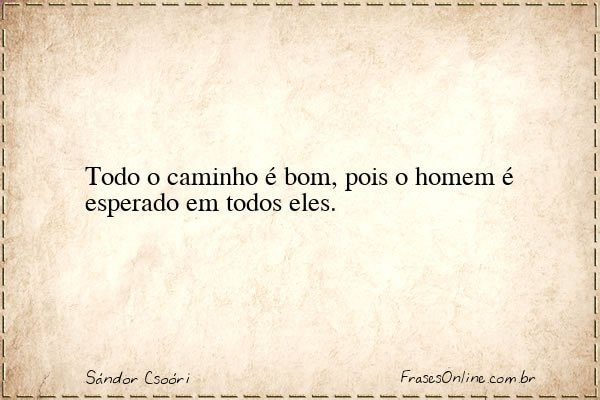 Frase de Sándor Csoóri