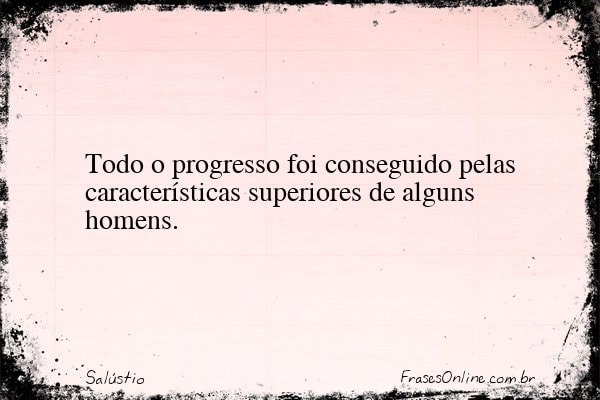 Frase de Salústio