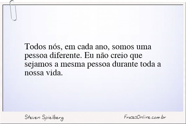 Frase de Steven Spielberg