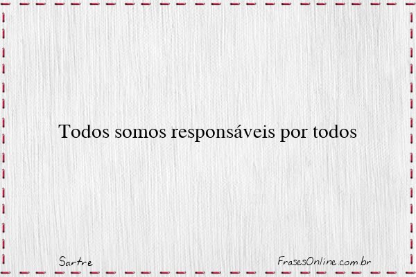 Frase de Sartre