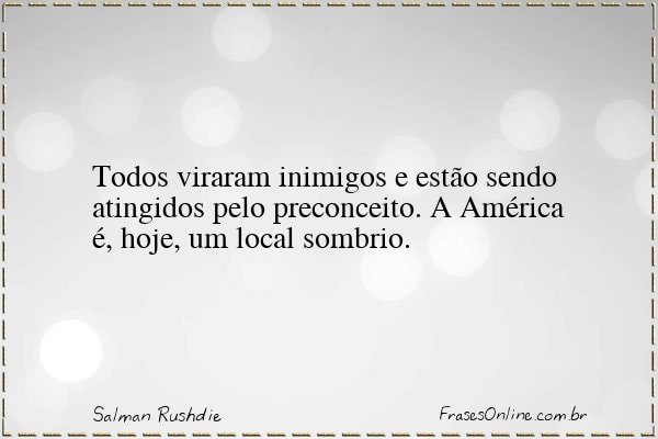 Frase de Salman Rushdie