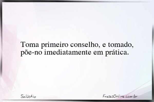 Frase de Salústio