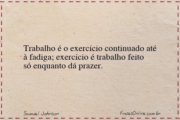 Frase de Samuel Johnson