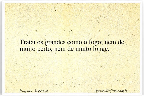 Frase de Samuel Johnson