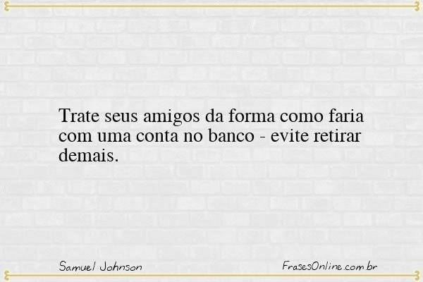 Frase de Samuel Johnson