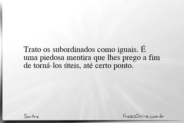 Frase de Sartre