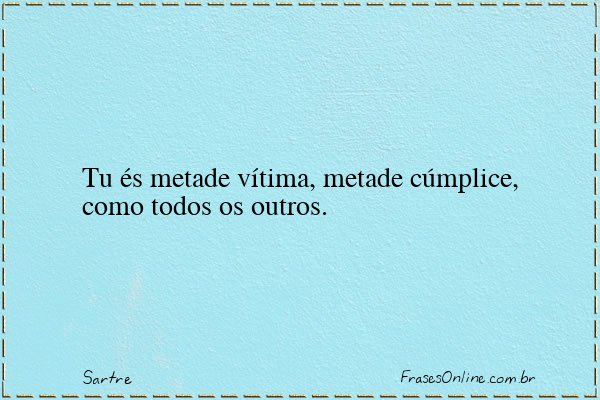 Frase de Sartre