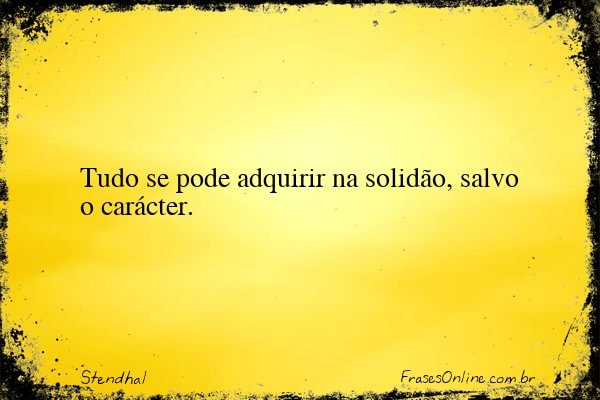 Frase de Stendhal