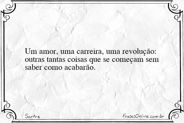Frase de Sartre