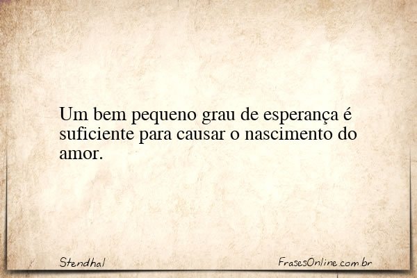 Frase de Stendhal