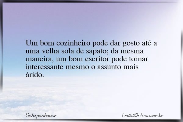 Frase de Schopenhauer
