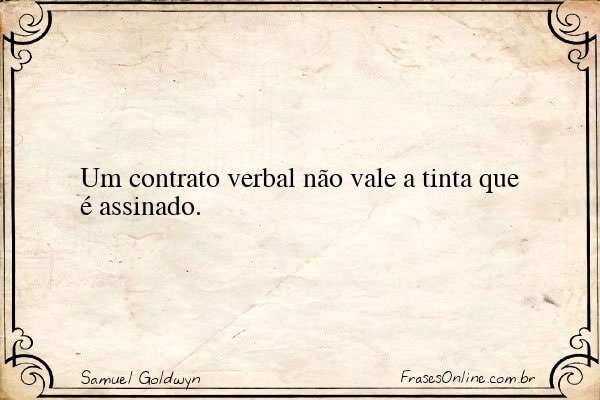 Frase de Samuel Goldwyn
