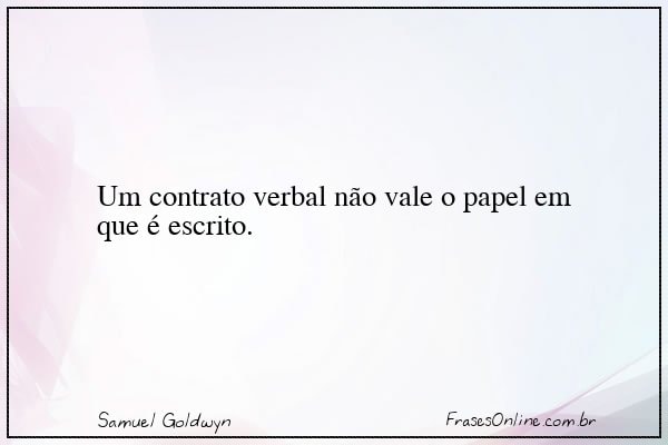 Frase de Samuel Goldwyn