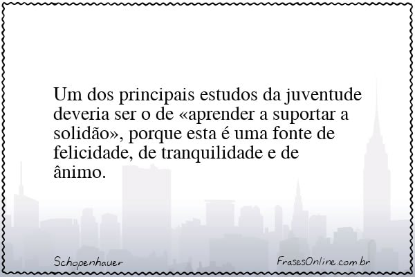 Frase de Schopenhauer