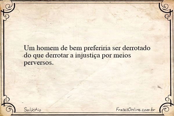 Frase de Salústio