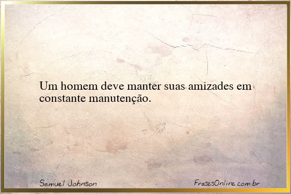 Frase de Samuel Johnson