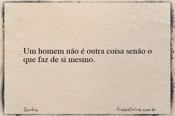 Frase de Sartre