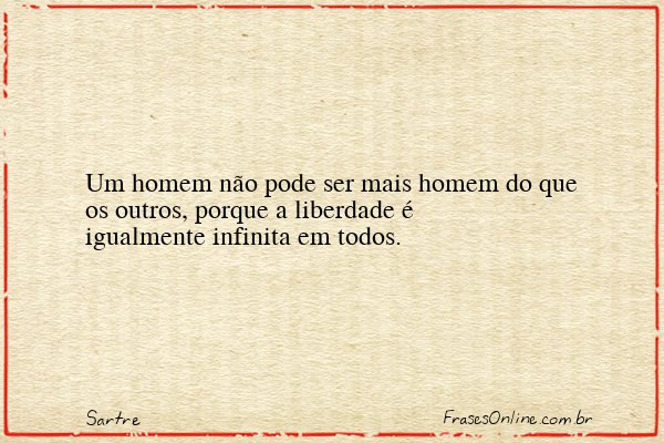 Frase de Sartre