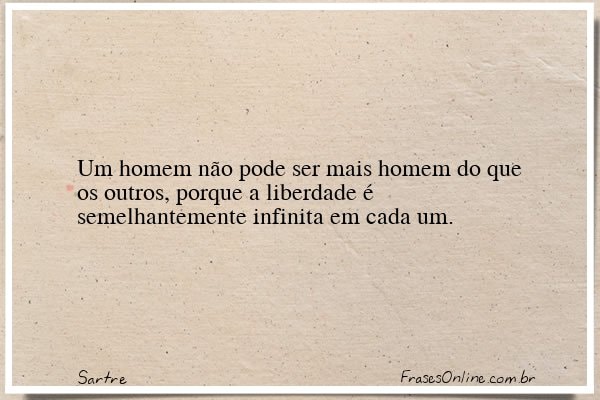 Frase de Sartre