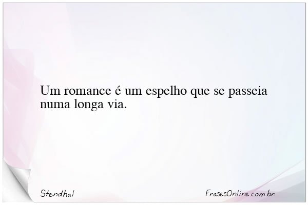Frase de Stendhal