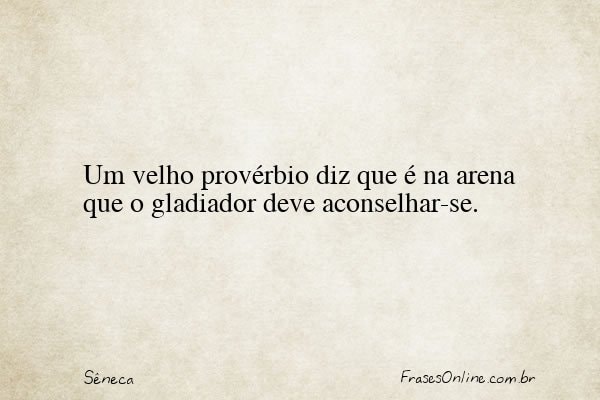 Frase de Sêneca