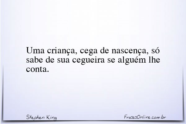 Frase de Stephen King