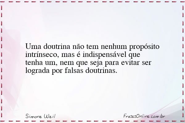 Frase de Simone Weil