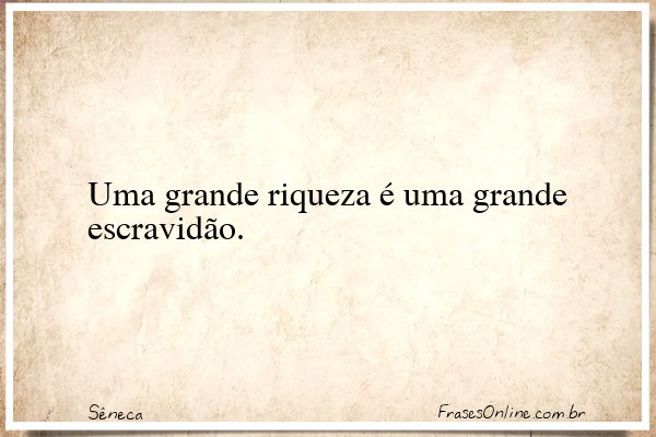 Frase de Sêneca