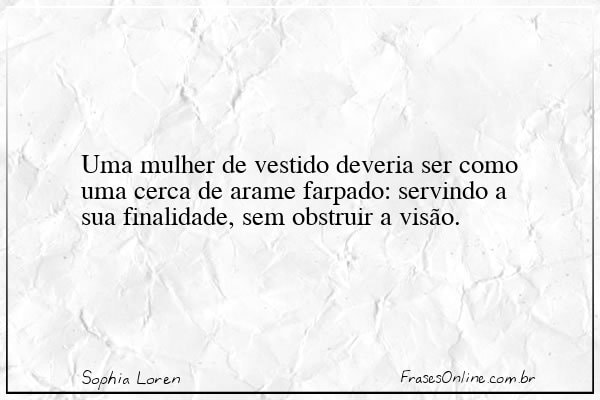 Frase de Sophia Loren