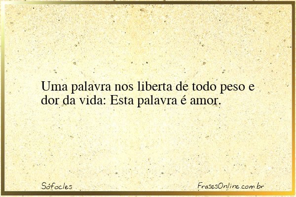 Frase de Sófocles