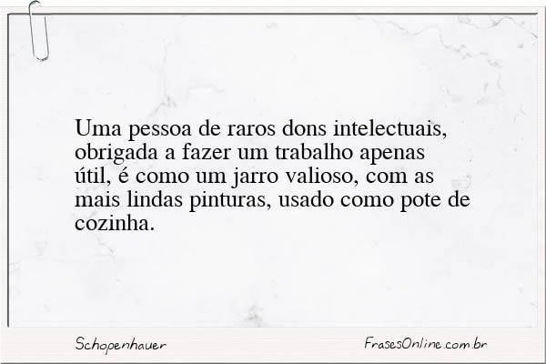 Frase de Schopenhauer