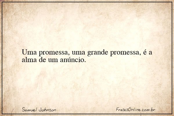 Frase de Samuel Johnson