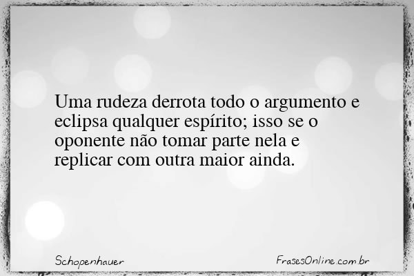 Frase de Schopenhauer