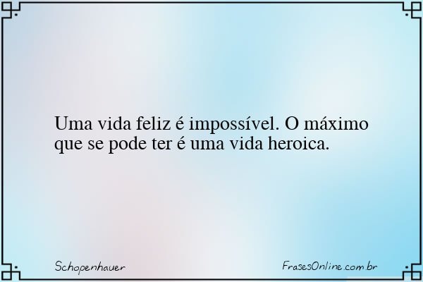 Frase de Schopenhauer