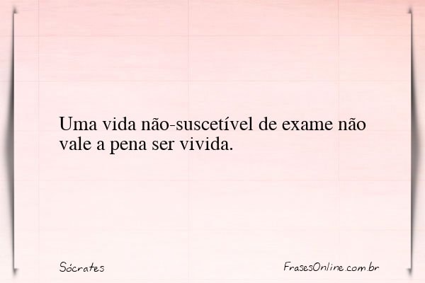 Frase de Sócrates
