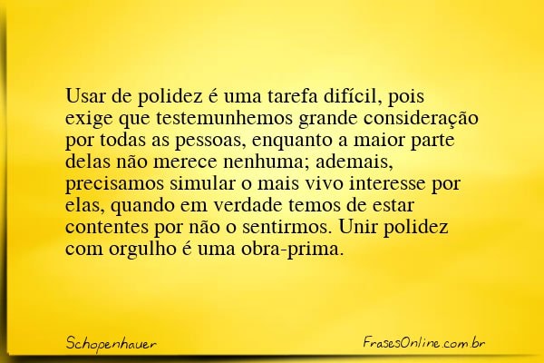 Frase de Schopenhauer