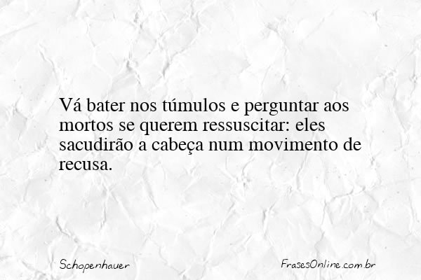 Frase de Schopenhauer