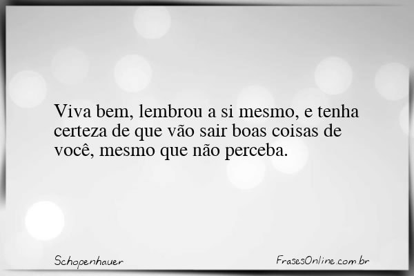 Frase de Schopenhauer