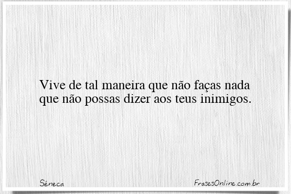 Frase de Sêneca