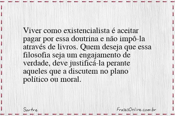Frase de Sartre