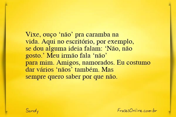 Frase de Sandy