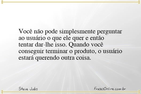 Frase de Steve Jobs