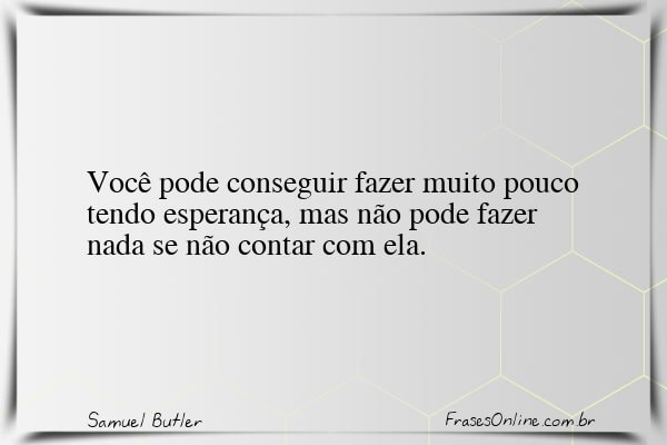 Frase de Samuel Butler
