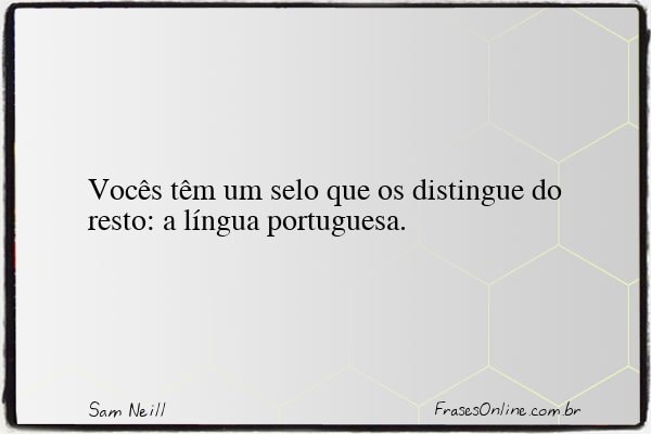 Frase de Sam Neill