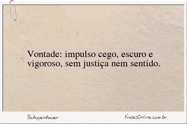 Frase de Schopenhauer